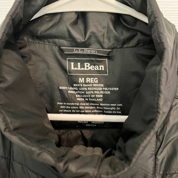 LL Bean Men's PrimaLoft Packaway Jacket- Black - Picture 9 of 10